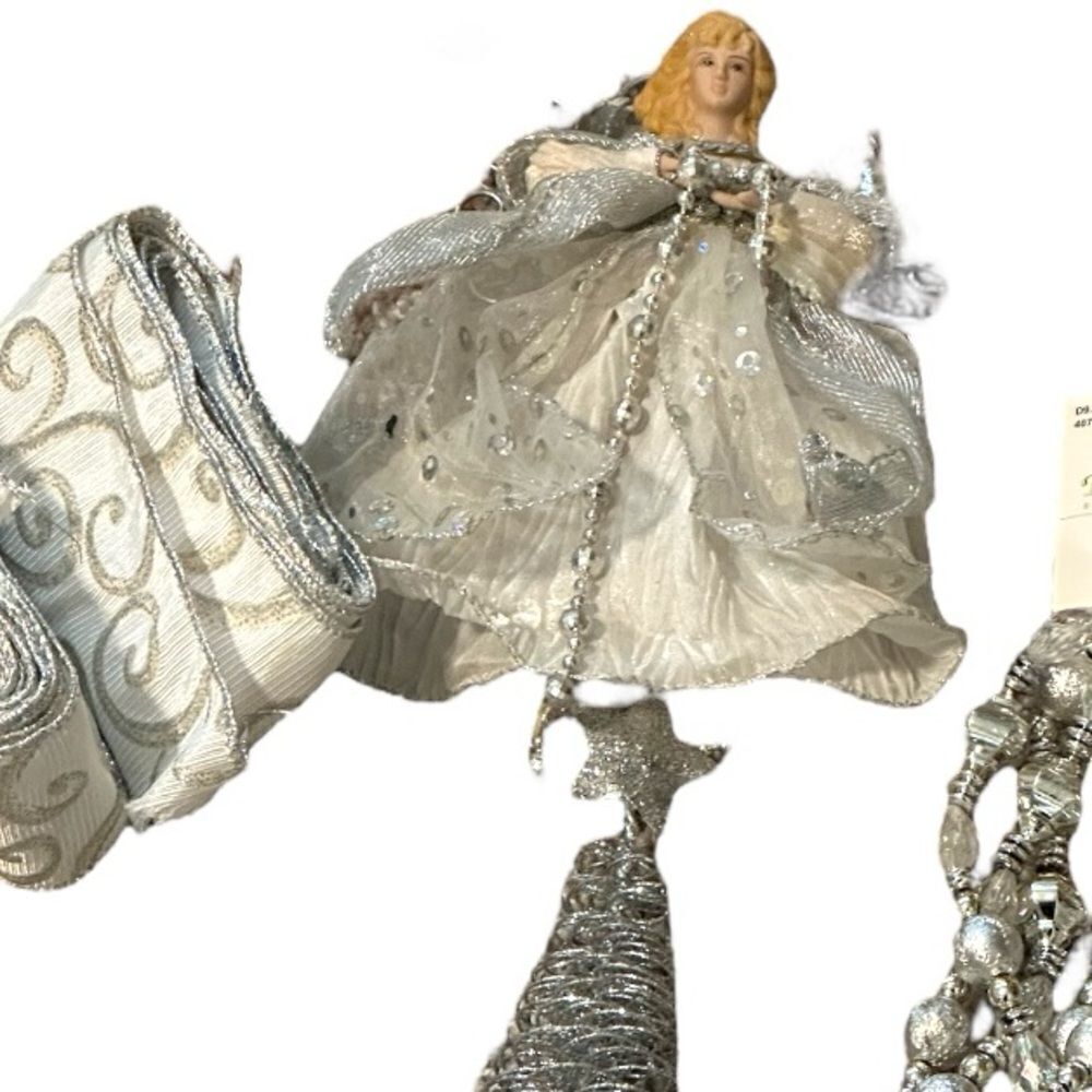 Silver Christmas Decoration Bundle lot - Picture 5 of 13